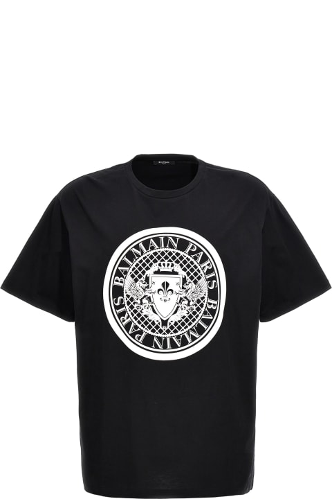 Balmain for Men Balmain Logo Printed Crewneck T-shirt