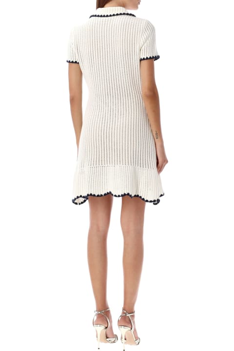 Fashion for Women self-portrait Crochet Polo Mini Dress