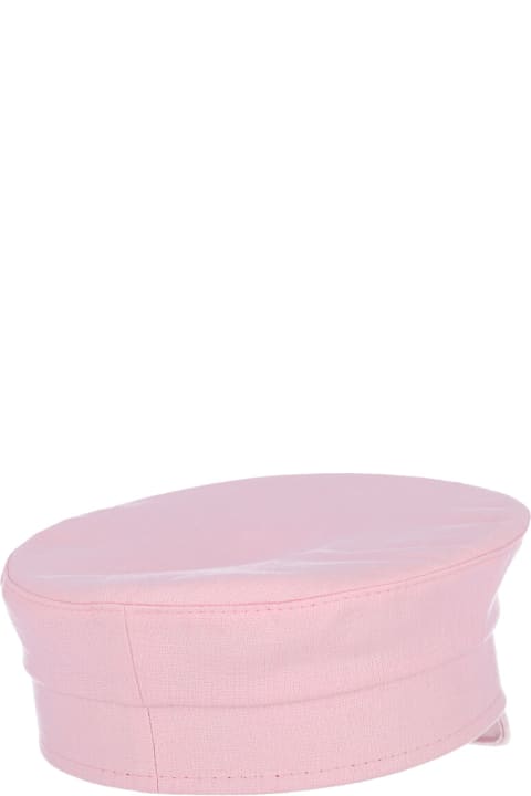 Ruslan Baginskiy for Women Ruslan Baginskiy 'baker Boy' Linen Hat