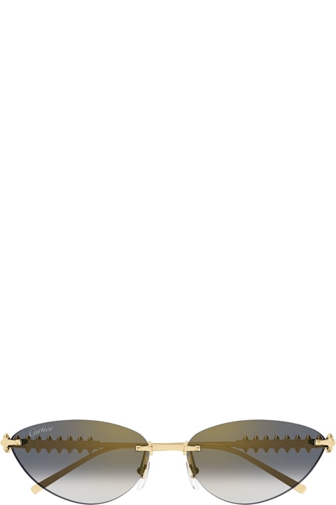 Cartier Eyewear for Kids Cartier Eyewear Clash De Cartier Ct0543s-001 - Gold Sunglasses
