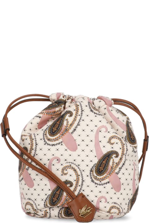 Etro Totes for Women Etro Pouch With Paisley Pattern And Polka Dots