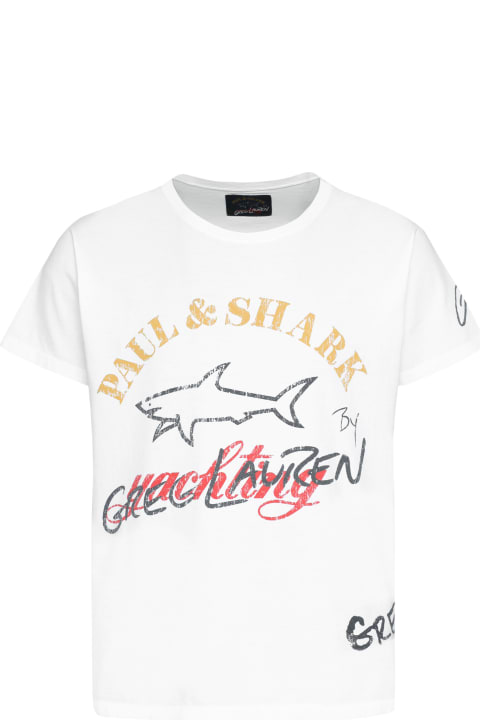 Paul&Shark Men Paul&Shark Printed Cotton T-shirt