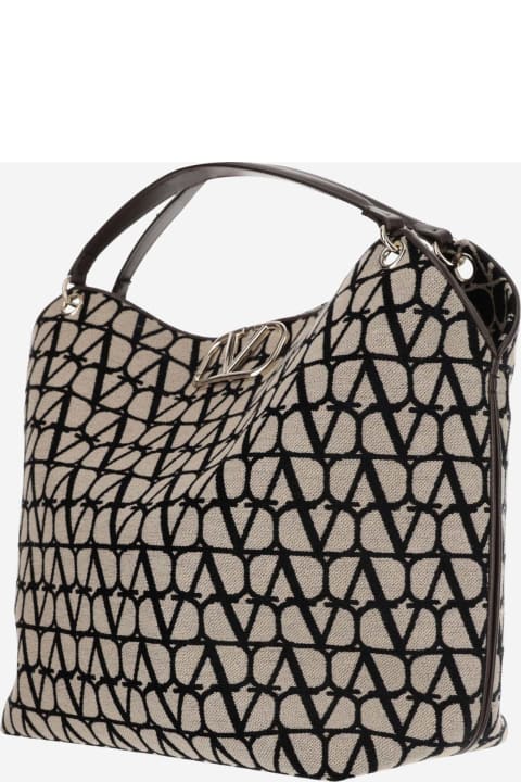 Bags for Women Valentino Garavani Le Troisieme Shopping Bag In Iconographe Toile
