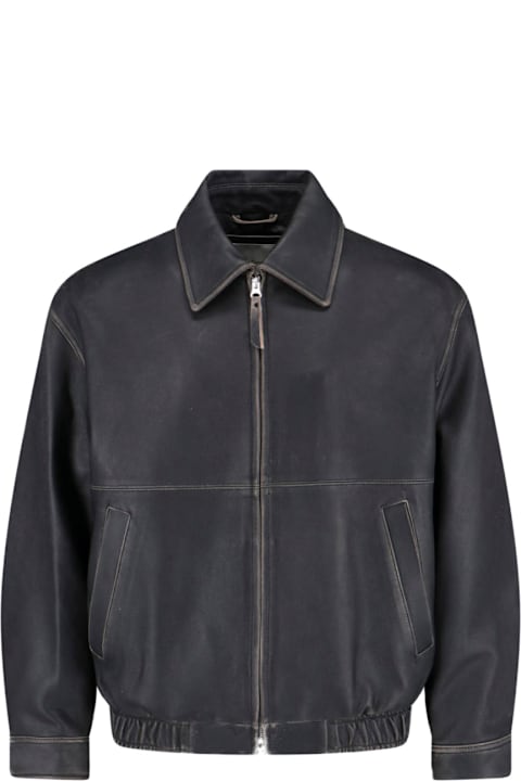 Dunst for Kids Dunst Lamb Leather Bomber Jacket