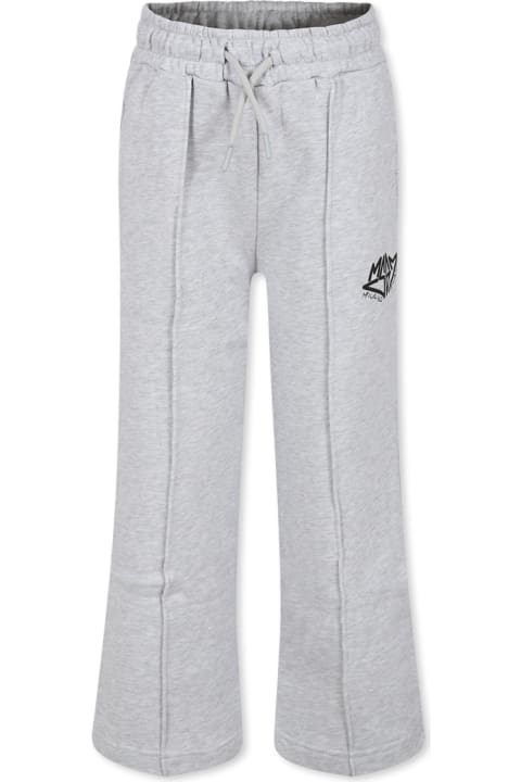 Homeware MSGM Grey Trousers For Boy With Logo