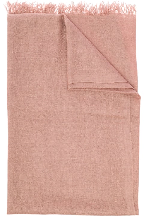 Scarves for Men Faliero Sarti Dianetta Cashmere And Silk Antique Pink Scarf Faliero Sarti Man