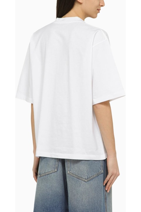 Marni Topwear for Women Marni White T-shirt With Logo In Organic Cotton