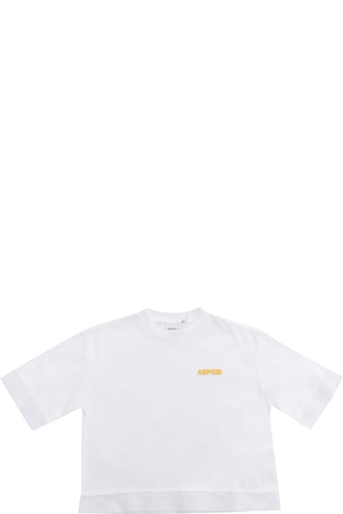 Aspesi T-Shirts & Polo Shirts for Girls Aspesi White T-shirt With Logo