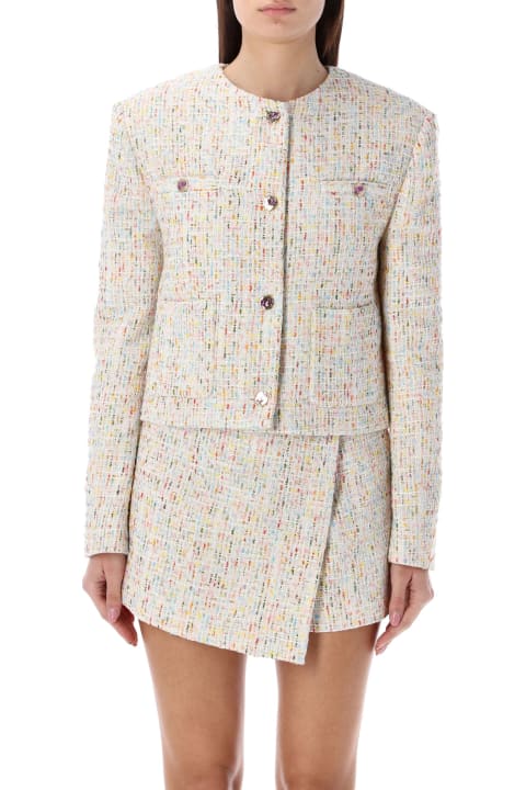 Fashion for Women MSGM Tweed Cropped Jacket