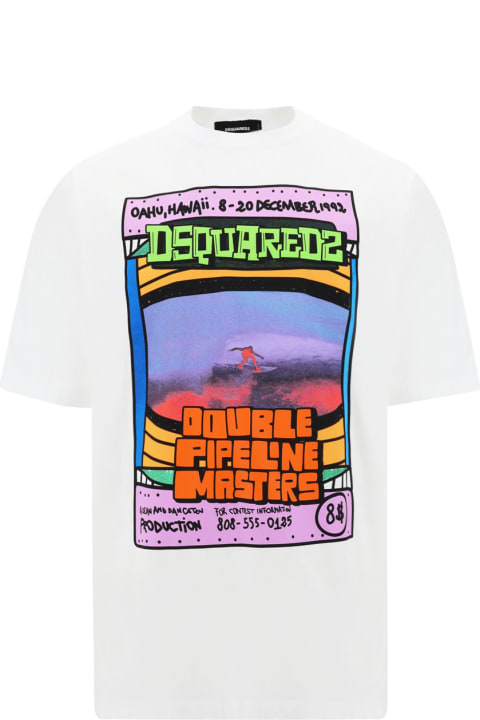 Dsquared2 Men Dsquared2 Skater Fit Printed T-shirt
