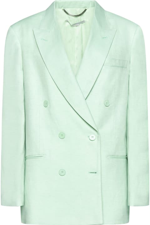 Homeware Stella McCartney Mint Green Twill Oversize Blazer