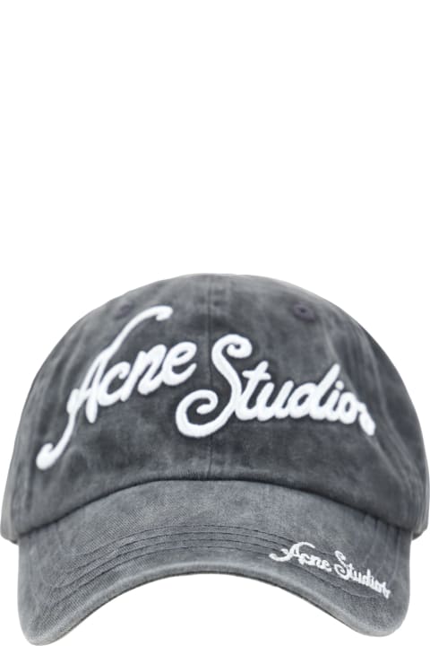 Acne Studios for Women Acne Studios Grey Cotton Hat