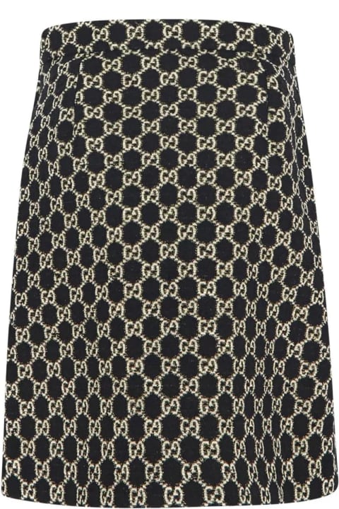Gg Tweed Skirt