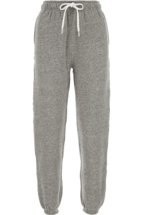 Homeware Polo Ralph Lauren Melange Grey Cotton Blend Joggers