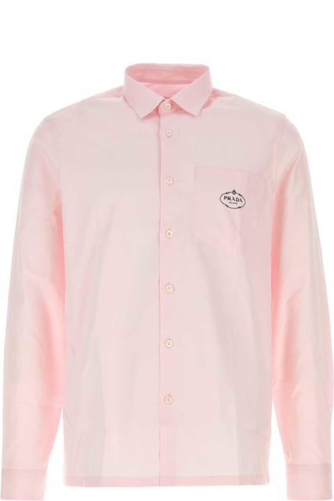 Prada Shirts for Men Prada Pink Poplin Shirt