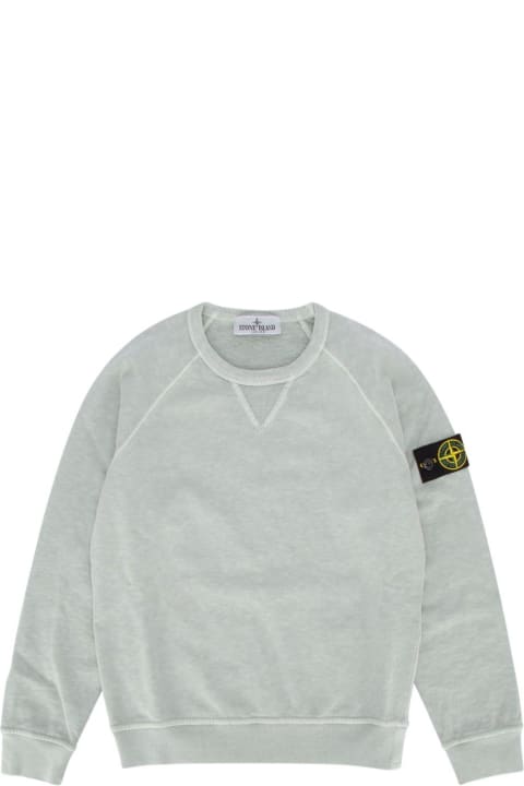 Topwear for Boys Stone Island Compass-patch Crewneck Sweatshirt