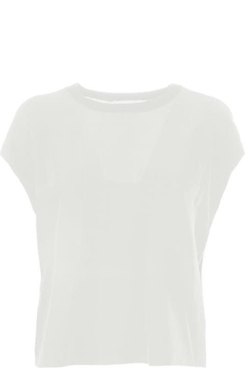 Kaos Topwear for Women Kaos White T-shirt With Pockets