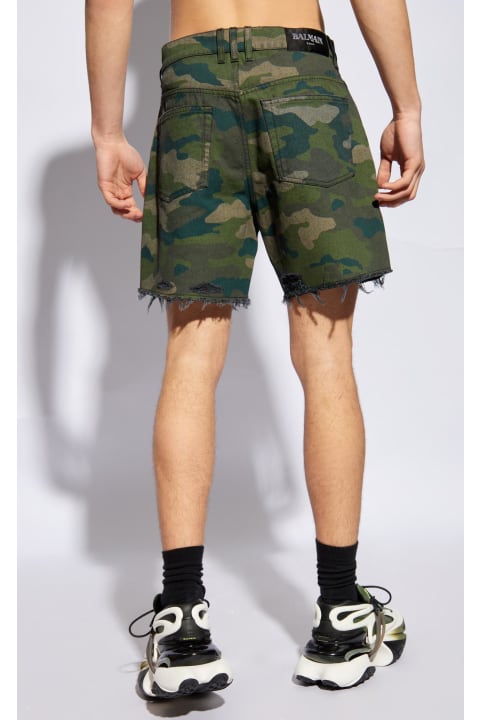Pants for Men Balmain Balmain Denim Shorts
