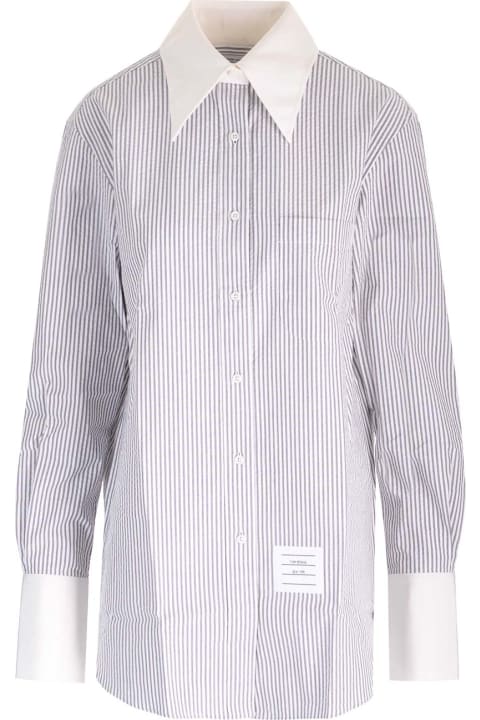 Thom Browne for Women Thom Browne Seersucker Long Shirt