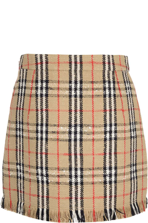 Burberry Skirts for Women Burberry Vintage Check Miniskirt