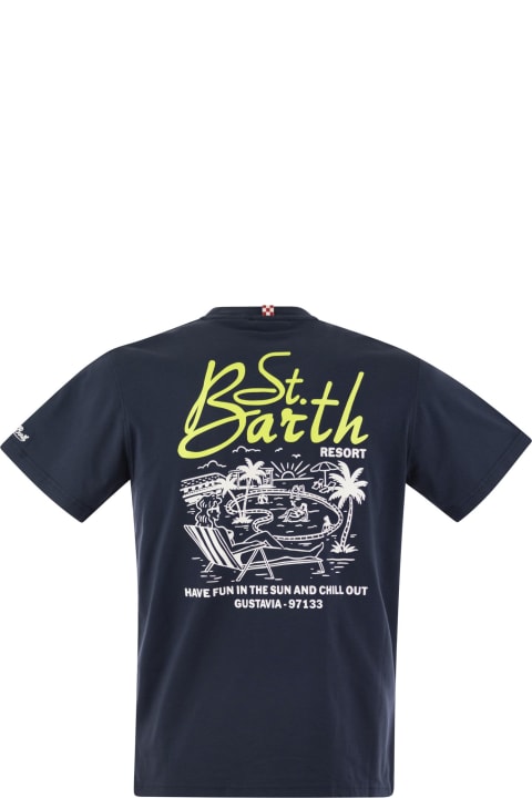 Fashion for Men MC2 Saint Barth T-shirt With Print On Chest And Back
