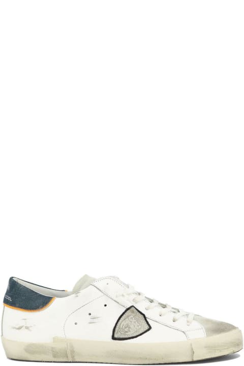 Philippe Model for Men Philippe Model Paris Logo-patch Low-top Sneakers Philippe Model