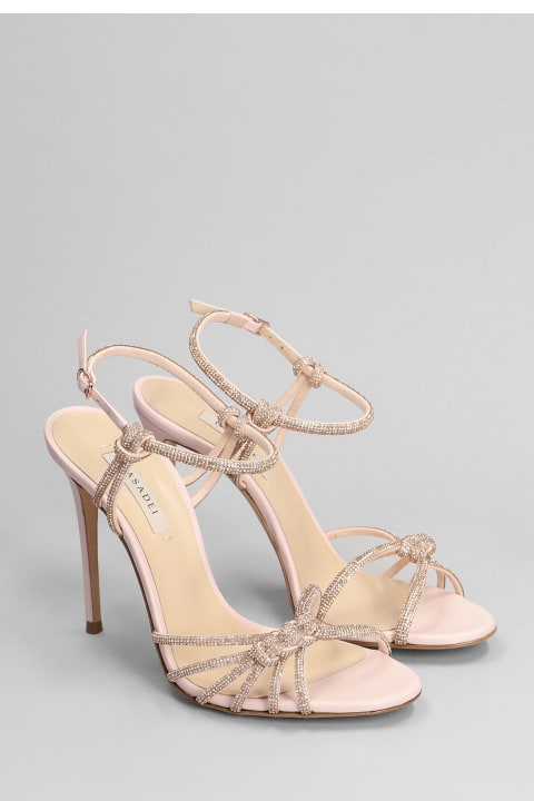 Casadei لـ Women Casadei Sandals In Rose-pink Leather