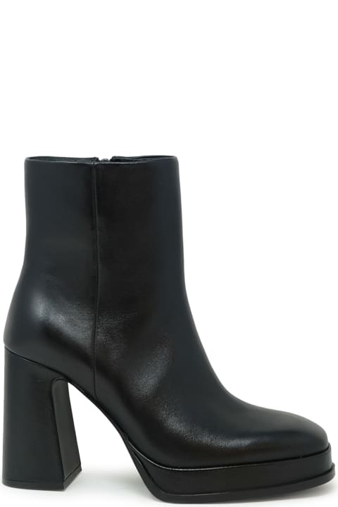 Fashion for Women Ash Ash Black Leather Ankle Boots