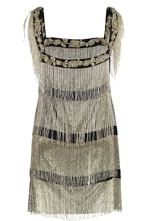 Homeware Alberta Ferretti Mini Dress With Fringes