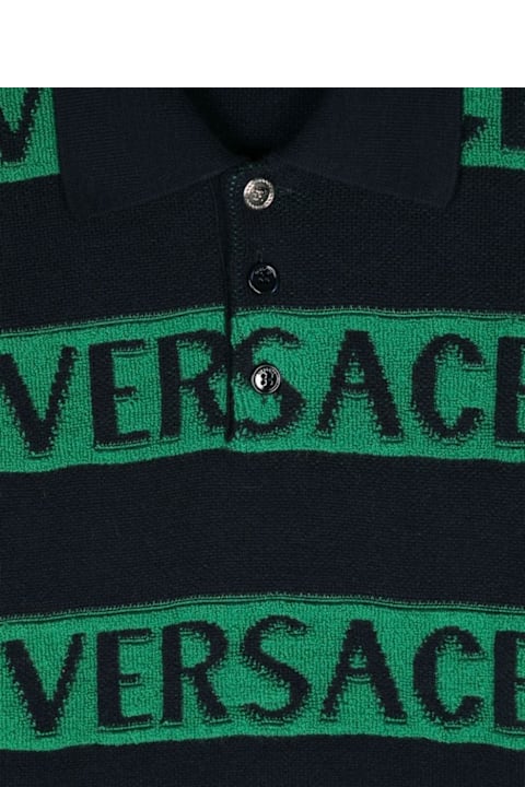 Versace Sweaters & Sweatshirts for Girls Versace Blue Navy Sweater Boy