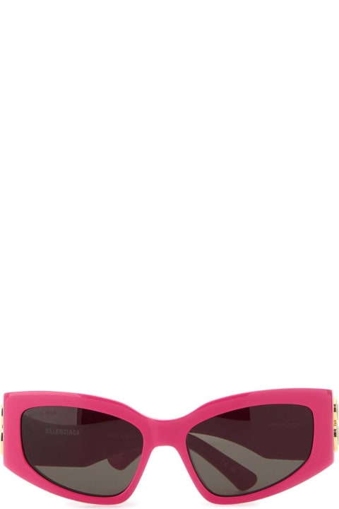 ウィメンズ Balenciagaのアイウェア Balenciaga Fuchsia Acetate Bossy Cat Sunglasses
