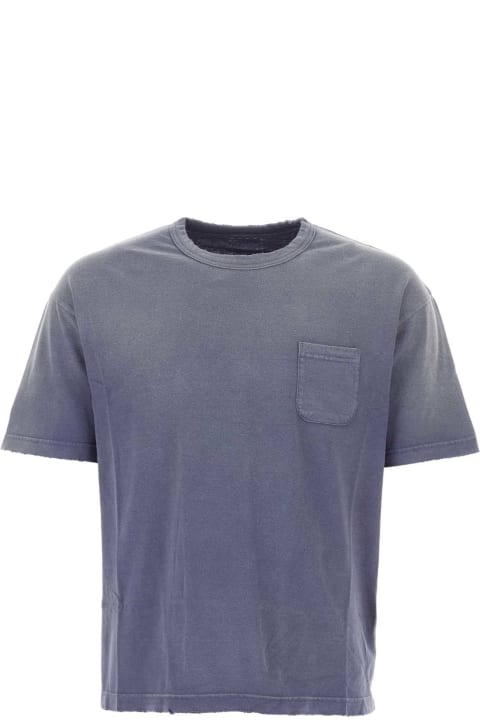 Visvim Topwear for Men Visvim Purple Cotton Jumbo T-shirt