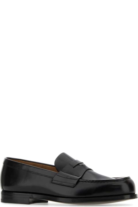 Sale for Men Prada Black Leather Loafers