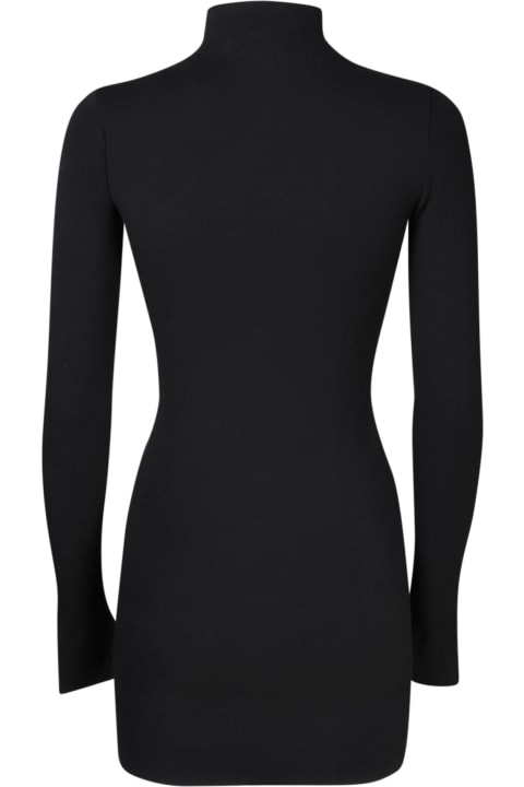 SSHEENA Clothing for Women SSHEENA Ssheena Black Knit Cut Mini Dress