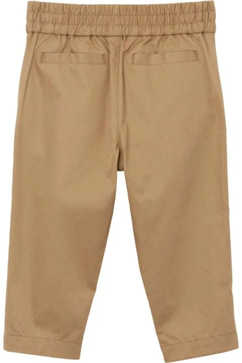 Bottoms for Baby Boys Burberry Beige Cotton Chinos