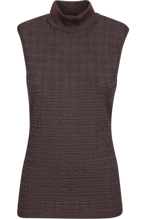 Givenchy for Women Givenchy Jacquard Roll-neck Knit Top