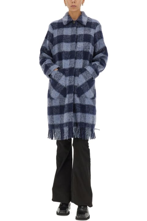 Woolrich Coats & Jackets for Women Woolrich Check Print Coat