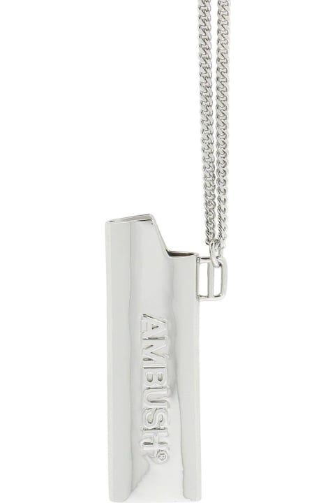 AMBUSH Necklaces for Men AMBUSH Lighter Case Logo Lettering Necklace