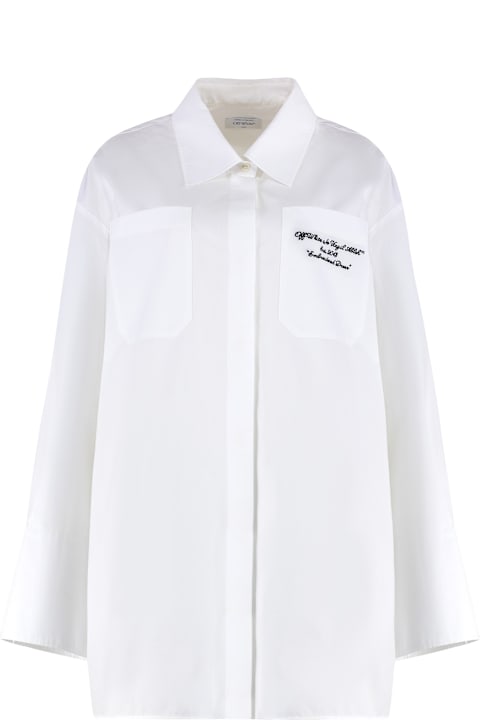 Homeware Off-White Cotton Shirtdress