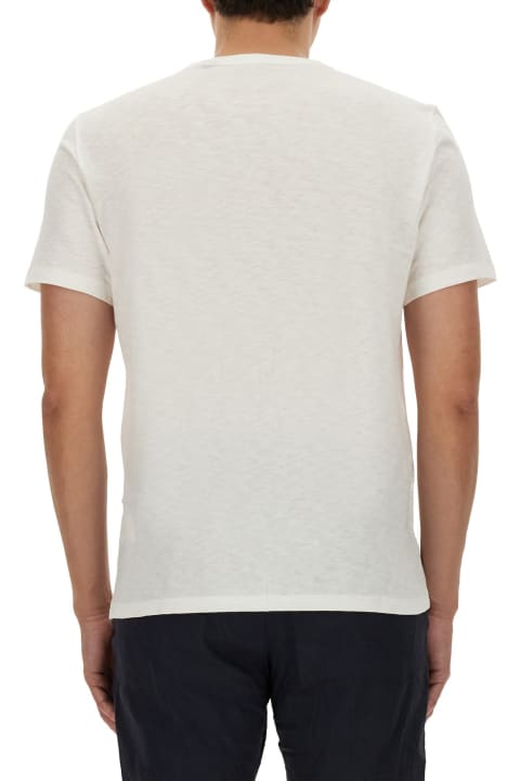 Theory ملابس علوية لـ القسم الرجالي Theory Cotton T-shirt