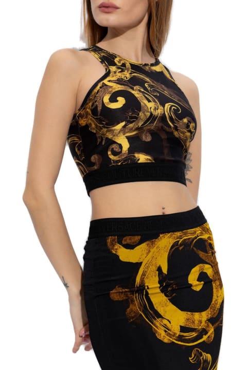 Versace Jeans Couture Topwear for Women Versace Jeans Couture Baroque Print Racerback Top
