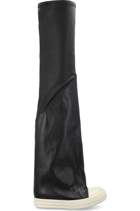 Fashion for Women Rick Owens Contrast-toe Thigh-high Boots
