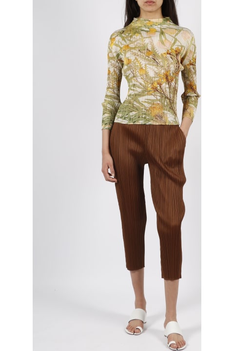 Pleated Slim Pants
