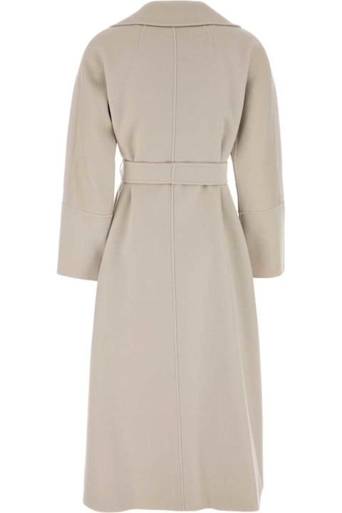 'S Max Mara for Women 'S Max Mara Chalk Wool Elisa Coat