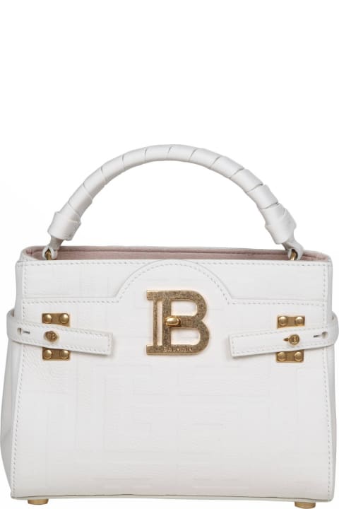 Balmain for Women Balmain Balmain Bbuzz Handbag In Monogram Leather