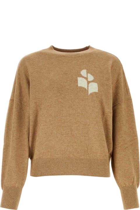 Marant Étoile Melangã¨ Biscuit Cotton Blend Oversize Marisans Sweater