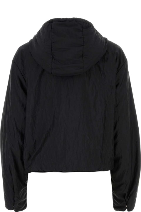 Jil Sander Coats & Jackets for Women Jil Sander Black Nylon Blend Sweatshirt