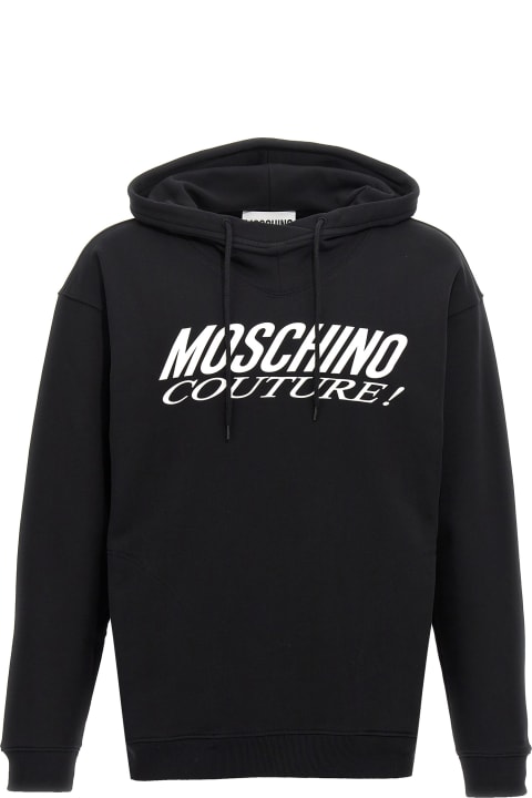 パーカー・フーディ Moschino SS24 SWEATSHIRT WITH LOGO (17282028_1555) Moschino Logo Print Hoodie | italist