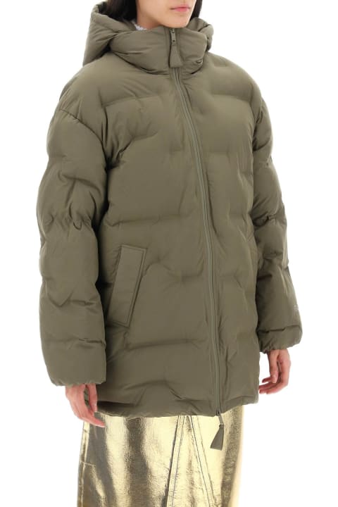 Ganni Coats & Jackets for Women Ganni Midi Puffer Jacket With Detachable Hood