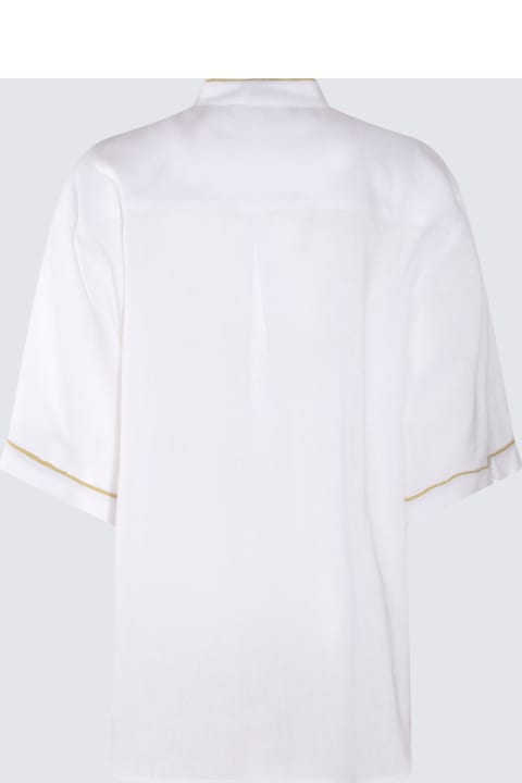 ウィメンズ新着アイテム Fabiana Filippi White Cotton Shirt